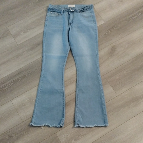 Red Bottoms Denim - Women's Light Blue Flared Jeans